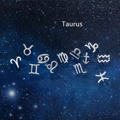 12 constellation earrings simple wishing earrings earrings