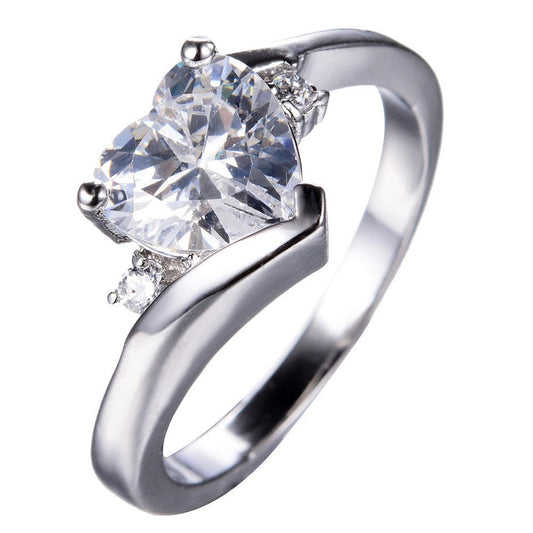 Zircon Love Ring Colorful Ring