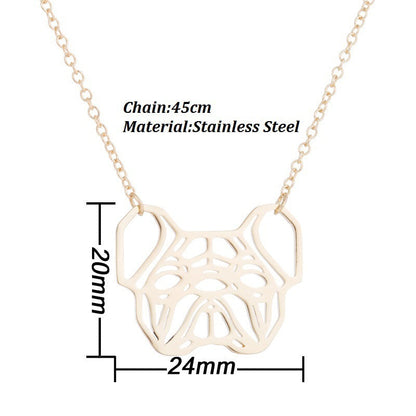 Necklace Pet Dog Pug Pendant Necklace