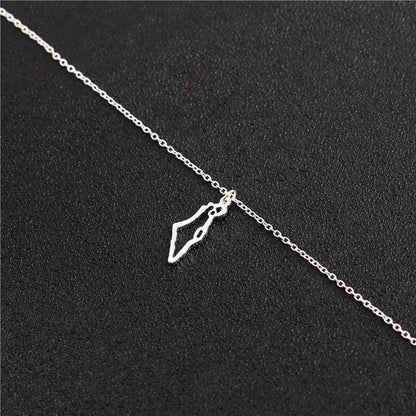 Country Map Necklace European Hometown Necklace