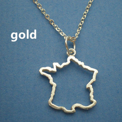 Country Map Necklace European Hometown Necklace