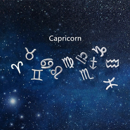 12 constellation earrings simple wishing earrings earrings