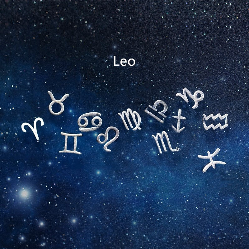 12 constellation earrings simple wishing earrings earrings